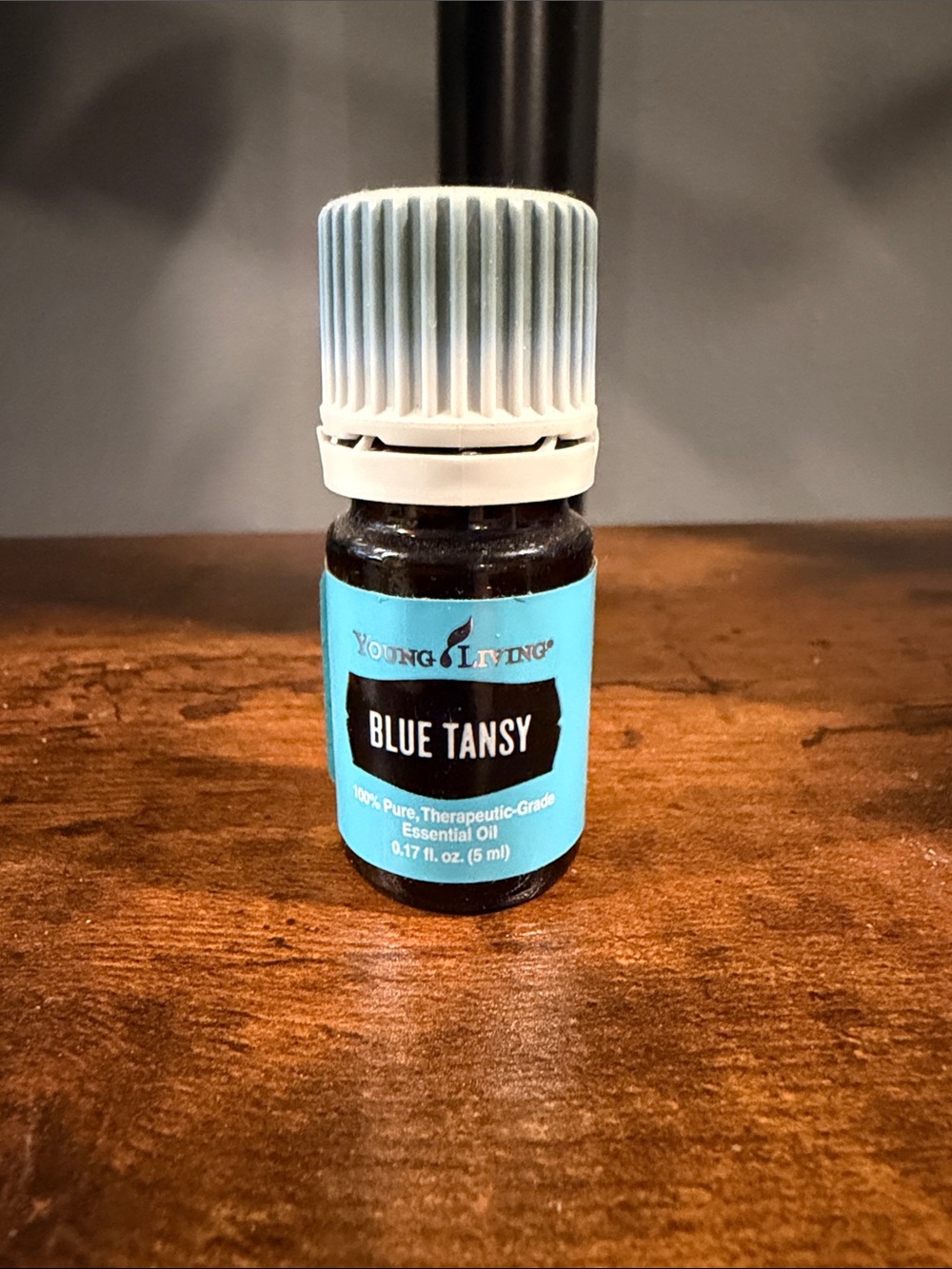 Young Living Blue Tansy Bottle with Aqua Label
